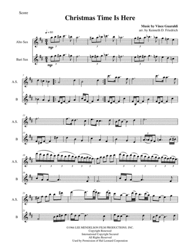 Christmas Time Is Here (arr. Kenneth D. Friedrich)