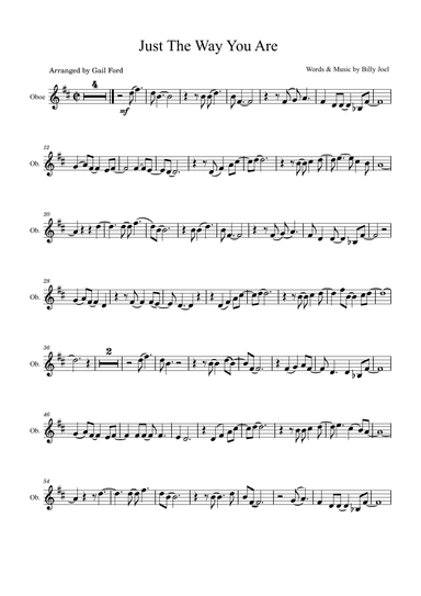 Just The Way You Are (arr. Gail Ford)