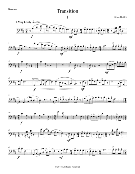 Transition I Part: Bassoon