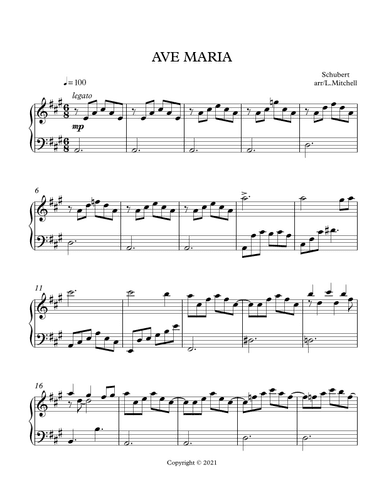 AVE MARIA (arr. Lee Mitchell)
