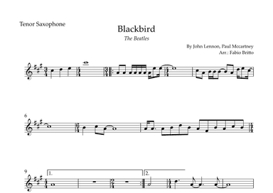 Blackbird (arr. Fabio Britto)