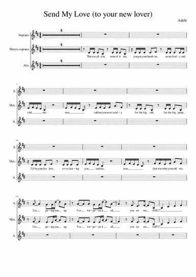 Send My Love (to Your New Lover) (arr. Deborah Allenby)