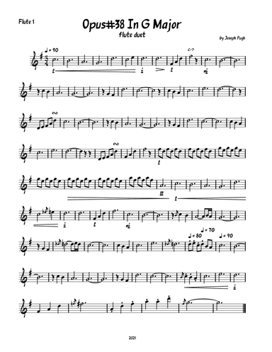 Opus#38 In G Major(Flute Duet)