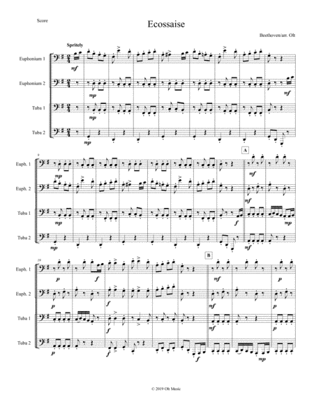 Ecossaise (arr. Tim Olt)