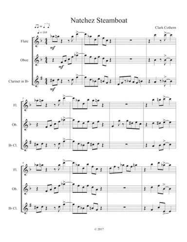 Natchez Steamboat (Flute, Oboe, Clarinet)