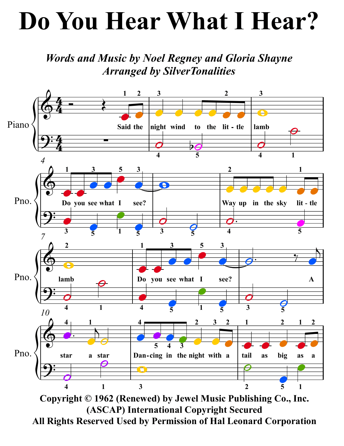 Do You Hear What I Hear (arr. SilverTonalities)