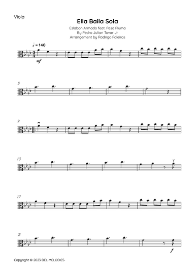Ella Baila Sola (arr. Rodrigo Faleiros)