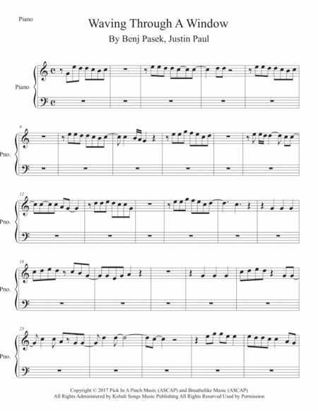 Waving Through A Window (arr. Kevin Busse)
