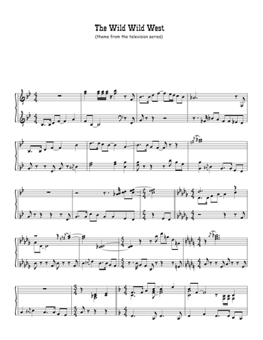 The Wild Wild West (arr. Biegler)