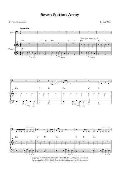 Seven Nation Army (arr. Tom Drummond)