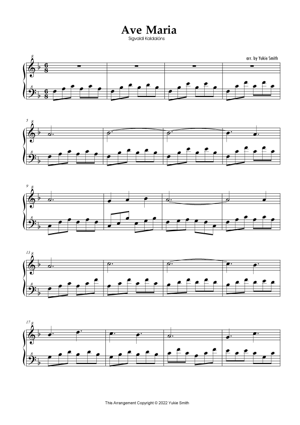 Ave Maria (arr. Yukie Smith)