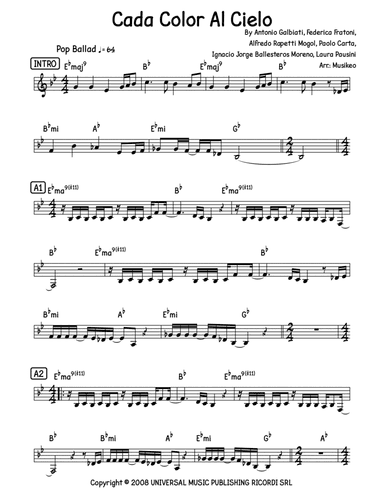 Cada Color Al Cielo (arr. Musikeo)