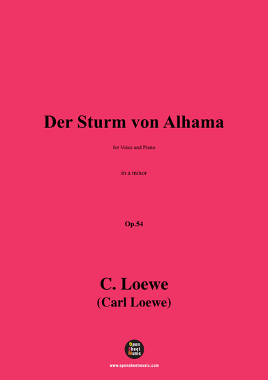 C. Loewe-Der Sturm von Alhama,in a minor,Op.54 (arr. OSM Press)
