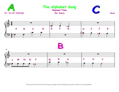 Alphabet Song (arr. Lori Cummings)