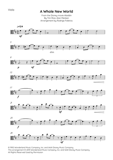 A Whole New World (arr. Rodrigo Faleiros)