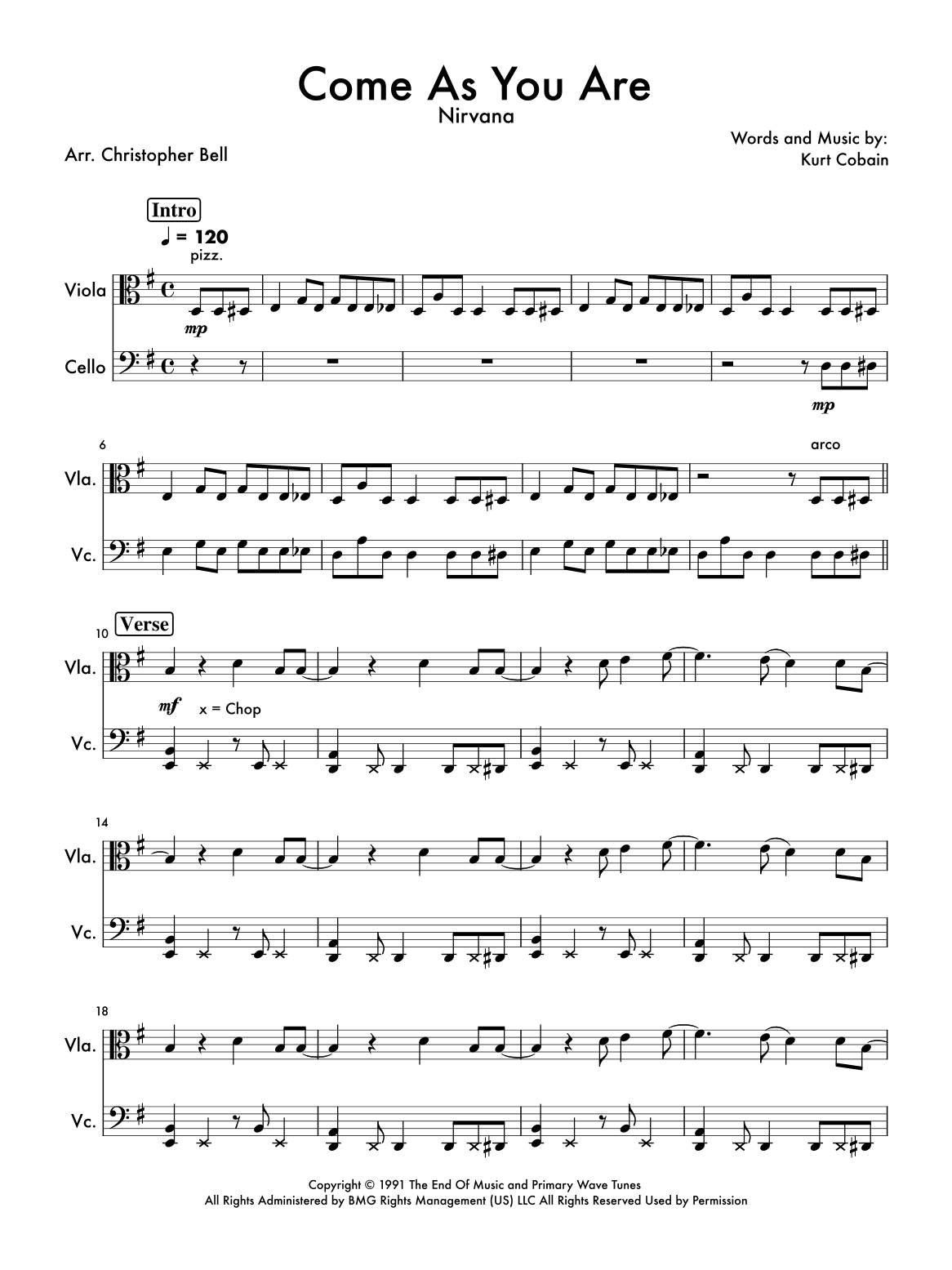 Come As You Are (arr. Christopher Bell)