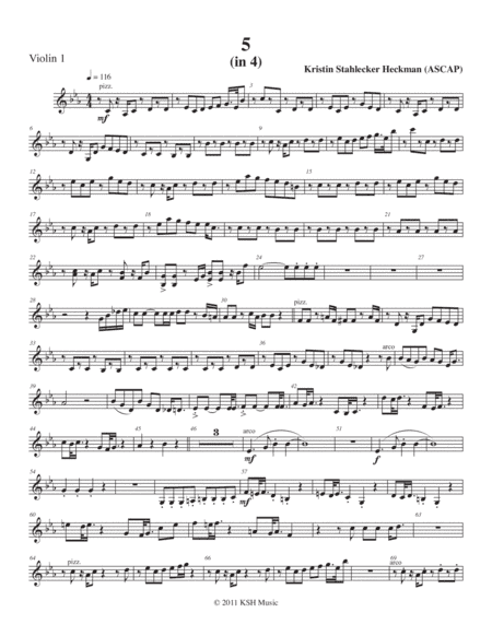 5 (in 4) (Violin 1)