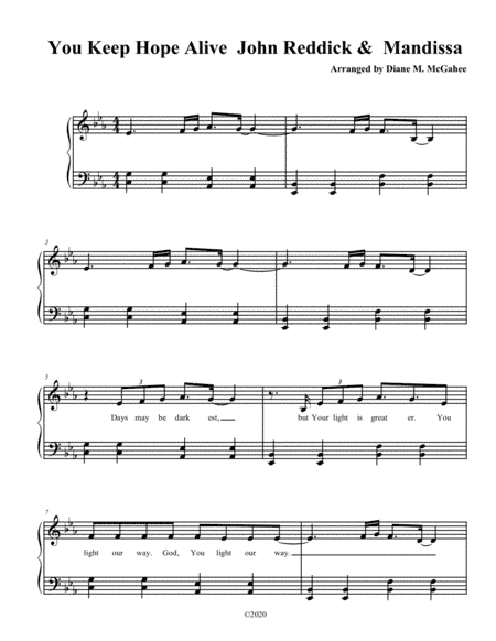You Keep Hope Alive (arr. Diane M. McGahee)