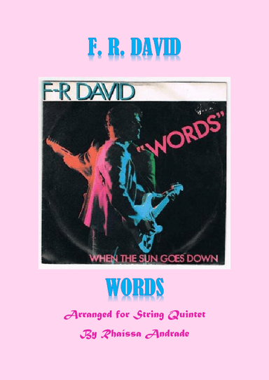 Words (arr. Rhaissa Andrade)