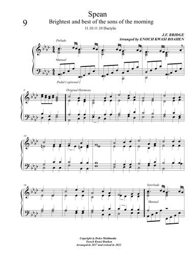 Spean ( Hymn tune ) (arr. Enoch Kwasi Boahen)