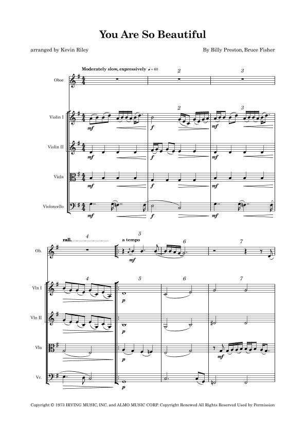 You Are So Beautiful (arr. Kevin Riley)