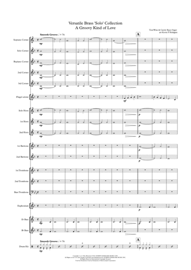 A Groovy Kind Of Love (arr. Kevin P Holdgate)