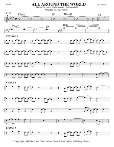 All Around The World (arr. Jorge Juárez)
