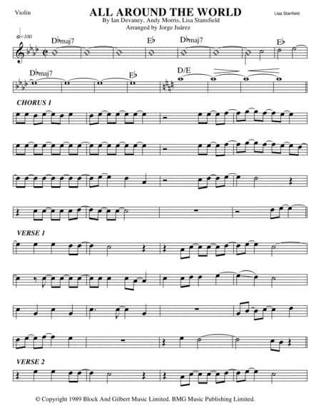 All Around The World (arr. Jorge Juárez)