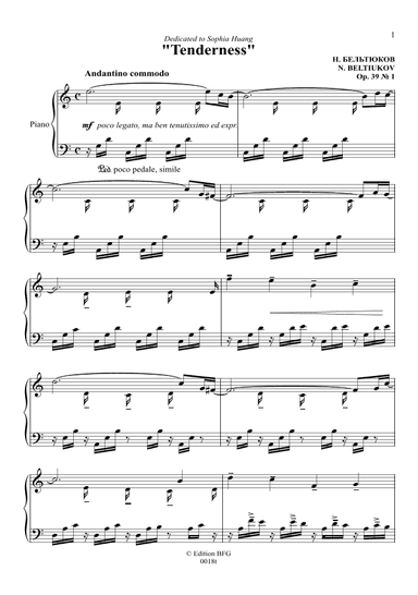 "Tenderness", Op. 39 ? 1