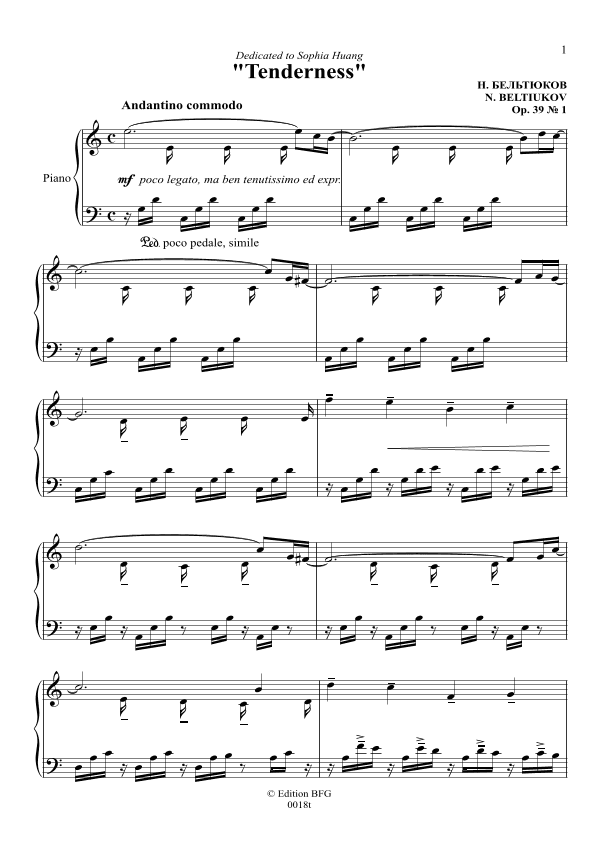 "Tenderness", Op. 39 ? 1
