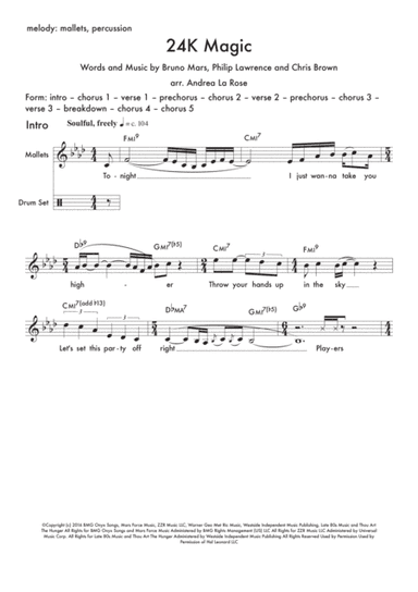 24K Magic (arr. Andrea La Rose)