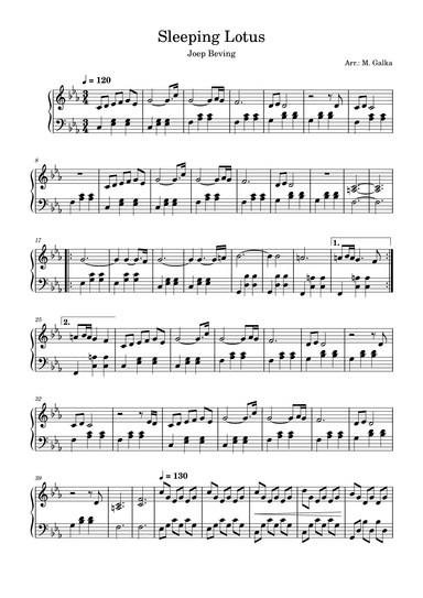 Sleeping Lotus (arr. M. Galka)