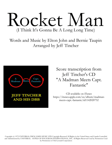 Rocket Man (I Think It's Gonna Be A Long Long Time) (arr. Jeff Tincher)