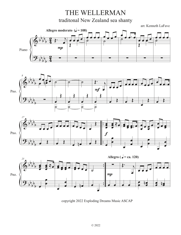 THE WELLERMAN (arr. Kenneth LaFave)