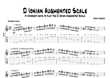 D Ionian Augmented Scale (4 Ways to Play)