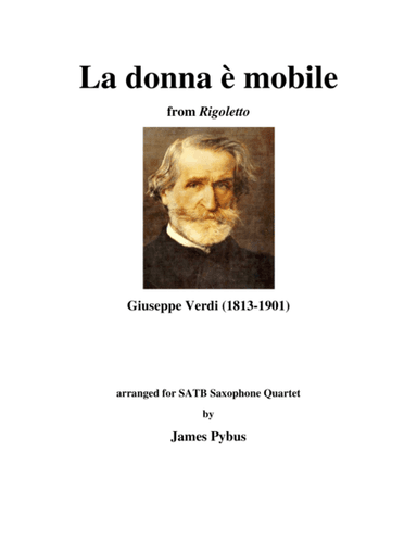 La donna è mobile from Rigoletto (arr. James Pybus)