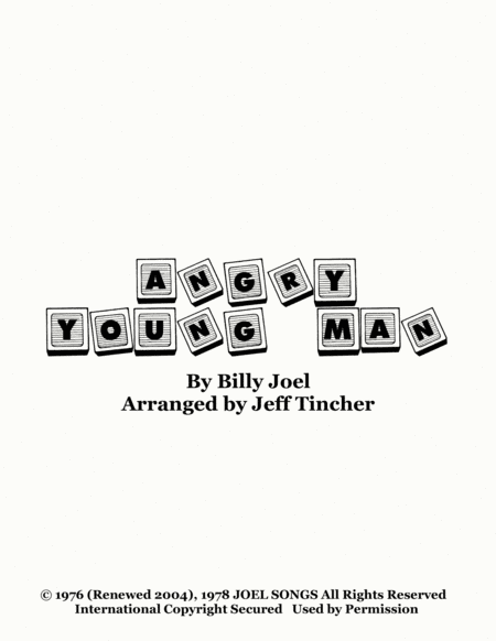 Angry Young Man (arr. Jeff Tincher)