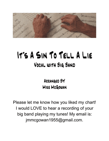 It's A Sin To Tell A Lie (arr. Mike McGowan)