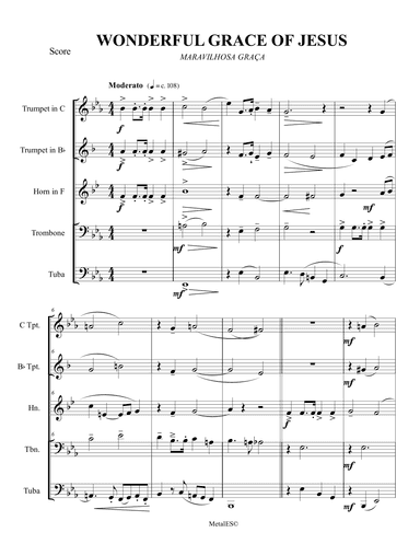 Wonderful grace of jesus (arr. Jheymes Hainer)