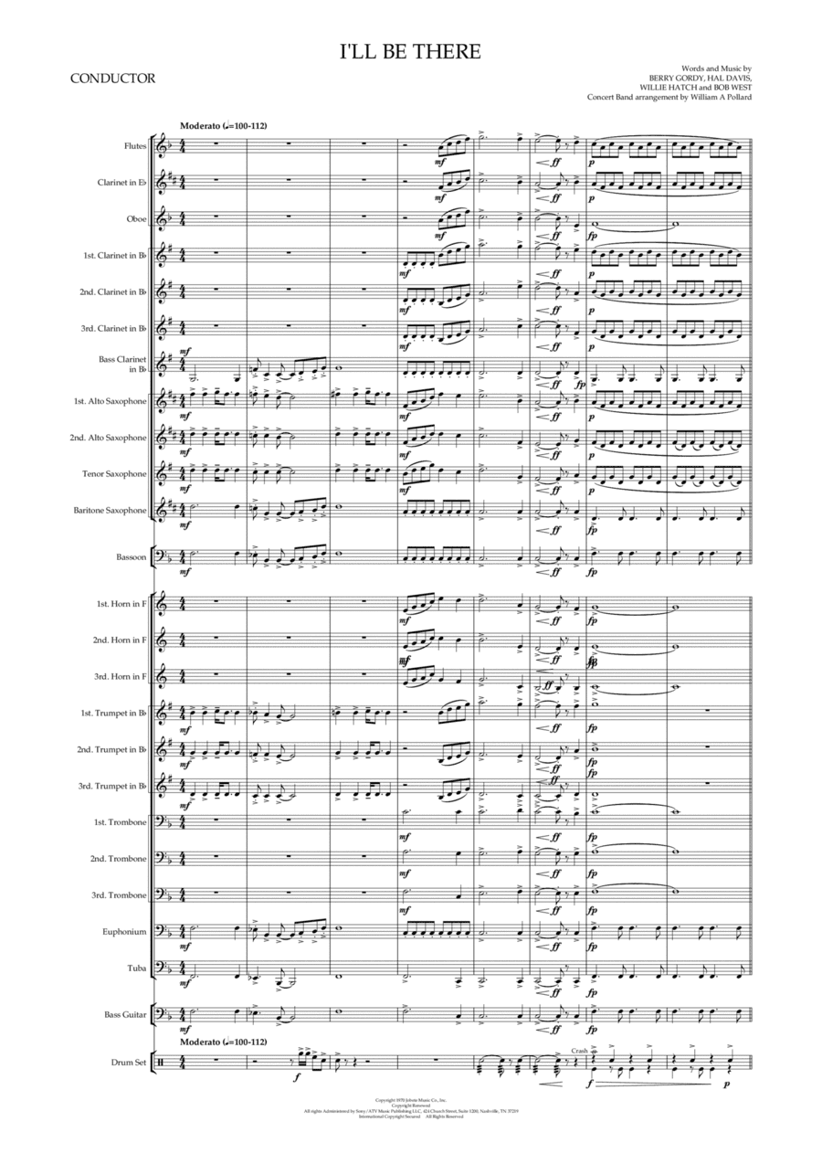 I'll Be There (arr. William A Pollard)
