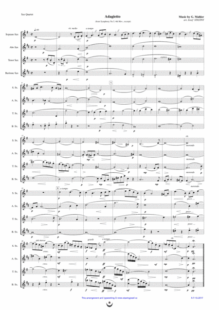 Adagietto (arr. Josef STASTNY)