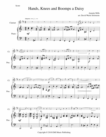 Boomps A Daisy (arr. David Warin Solomons)
