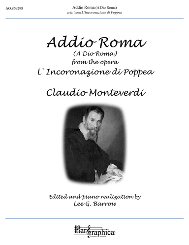 Addio Roma (A Dio Roma) (arr. --. Edited and piano realization by Lee G. Barrow)