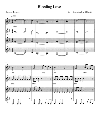Bleeding Love (arr. Alexandra Alberta)