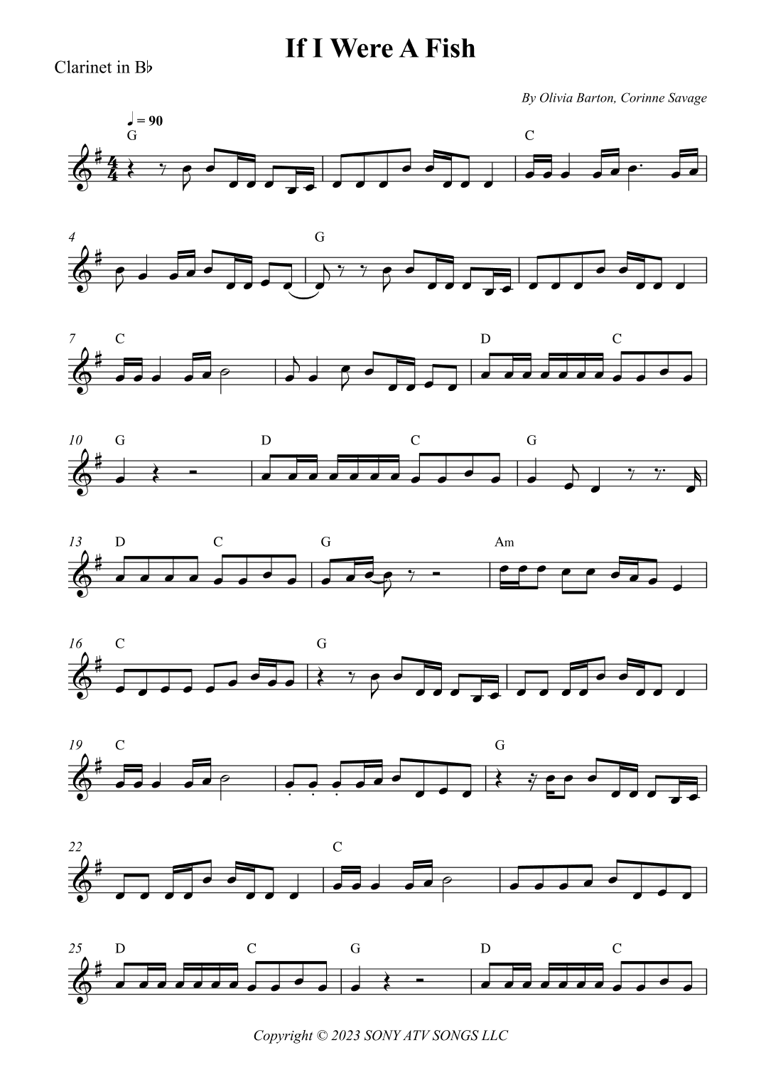 If I Were A Fish (arr. Wesley S. SIlva)