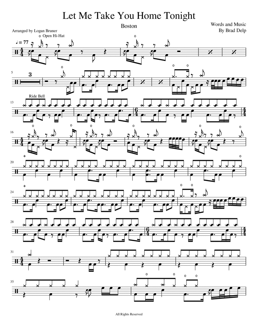 Let Me Take You Home Tonight (arr. Logan Bruner)