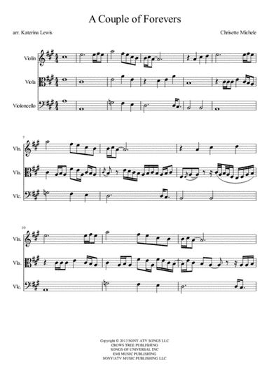 A Couple Of Forevers (arr. Katerina Anne Lewis)