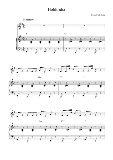 Holdiridia (soprano saxophone solo and piano accompaniment) (arr. Kaiserin Rebecca)