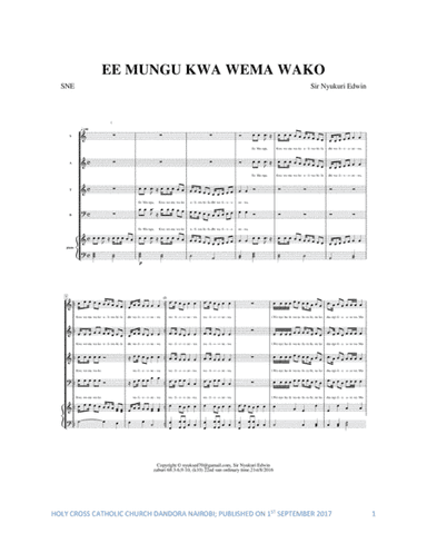 EH MUNGU KWA WEMA WAKO