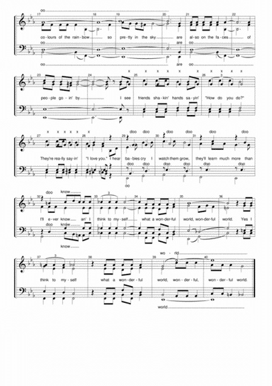 What A Wonderful World (arr. Marilyn Penketh)